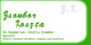 zsombor koszta business card